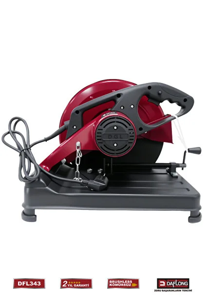 Daflong Profil Kesme Makinesi 355 mm Bakır Sargılı Metal Şanzımanlı