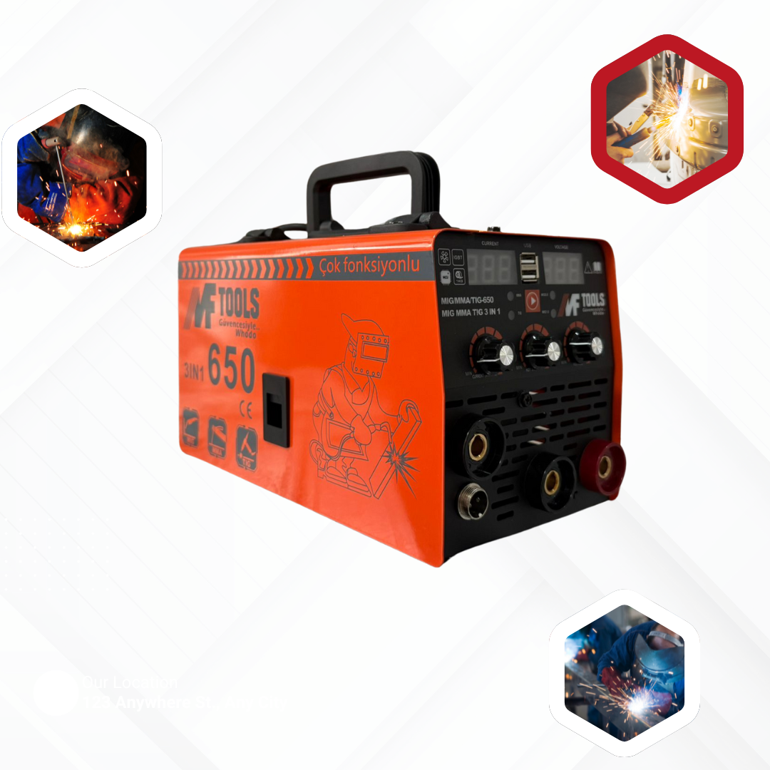 MF Tools 3 Fonksiyonlu İnverter Kaynak Makinesi 650 Amper