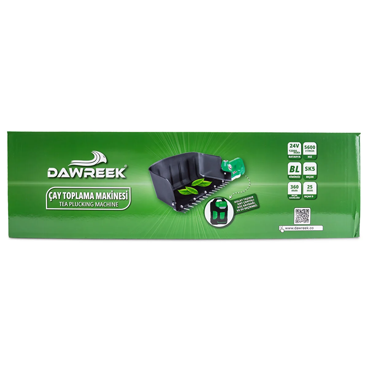 Dawreek Akülü Çay Toplama Makinesi 24V 12000 mAh